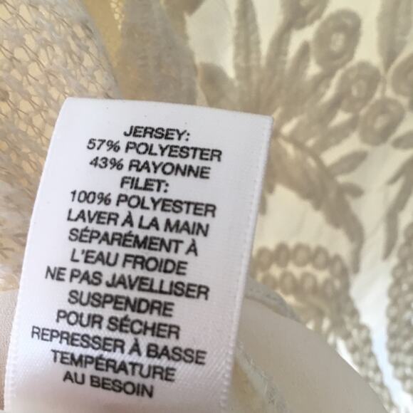 Cream Long Sleeve with Floral Lace Back Sweater - Picture 9 of 16